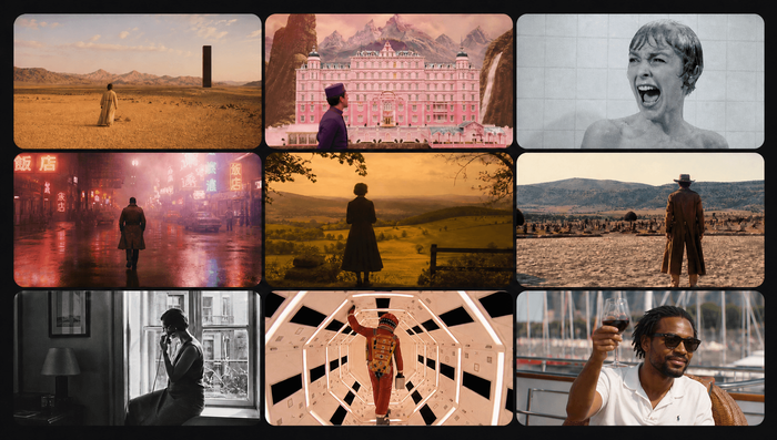Official InVideo storyboard grid illustrating a video creation project