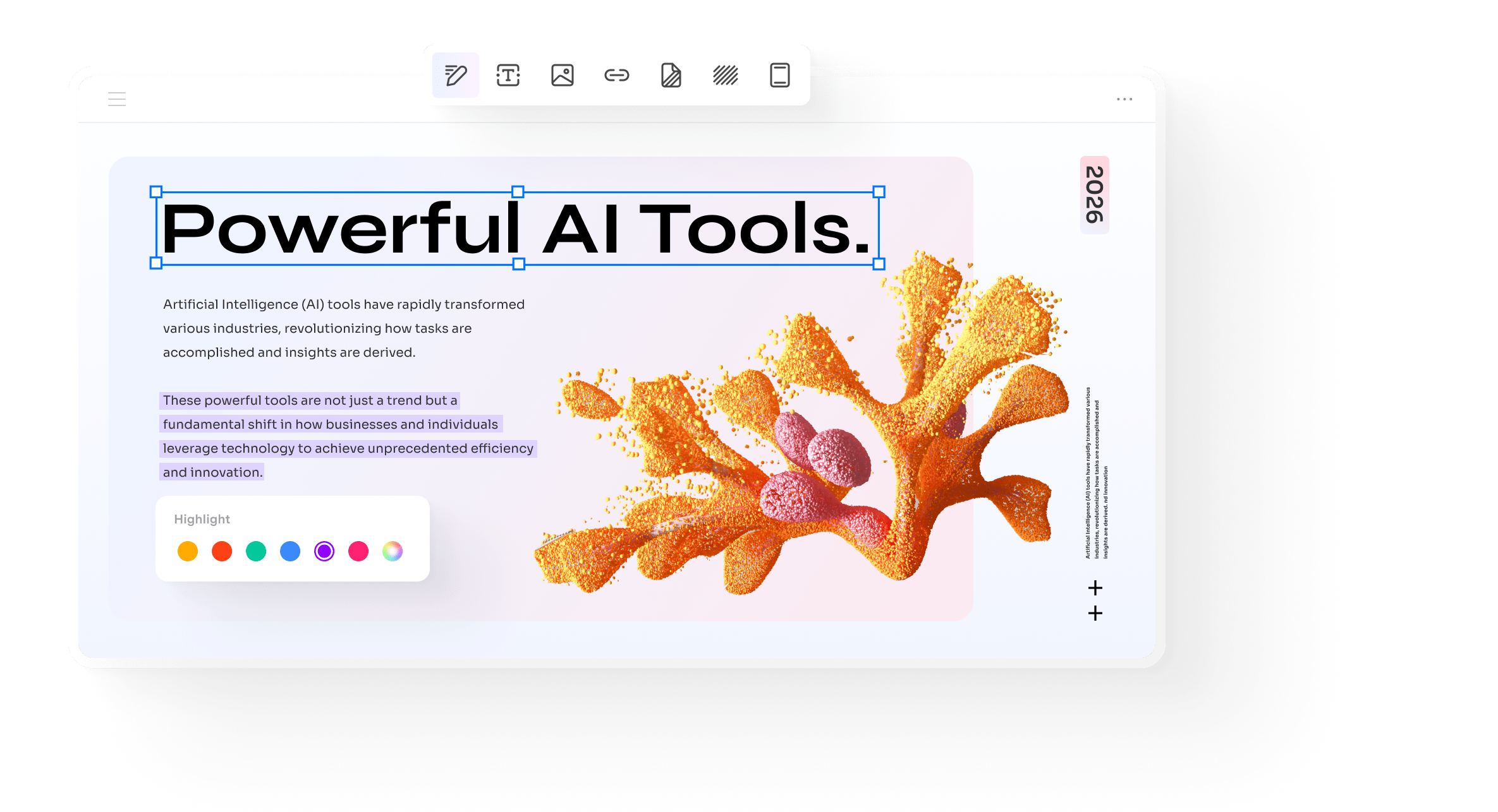 Wondershare PDFelement interface for editing PDF text and images